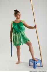 KATERINA STANDING POSE WITH SPEAR AND SWORD
